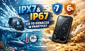 Smartwatch i smartfon w wodzie. IPX7 co oznacza? Ochrona przed zanurzeniem do 1 metra przez 30 minut.