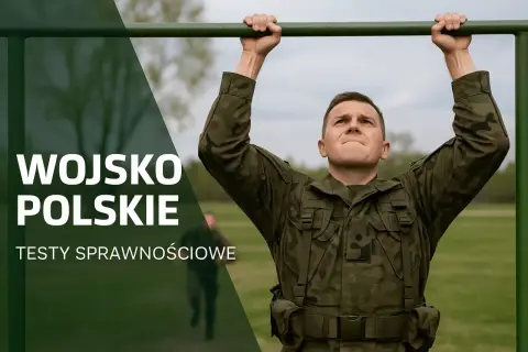 Żołnierz wykonuje podciąganie na drążku podczas testów sprawnościowych. Czy w wieku 40 lat można iść do wojska? Sprawdź!