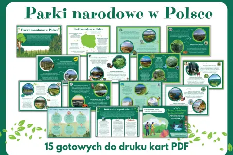 Wszystkie parki narodowe w Polsce na 15 kartach PDF. Odkryj piękno przyrody i zaplanuj przygodę w parkach narodowych.