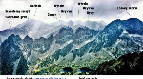 Widok na majestatyczne wierzchołki Tatr: Gerlach, Wysoka, Krywań, Rysy, Lodowy szczyt. Wspaniała przygoda w **wkt tatry**.