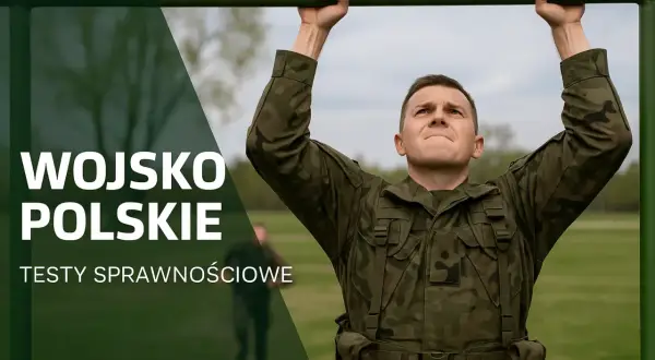 Żołnierz wykonuje podciąganie na drążku podczas testów sprawnościowych. Czy w wieku 40 lat można iść do wojska? Sprawdź!